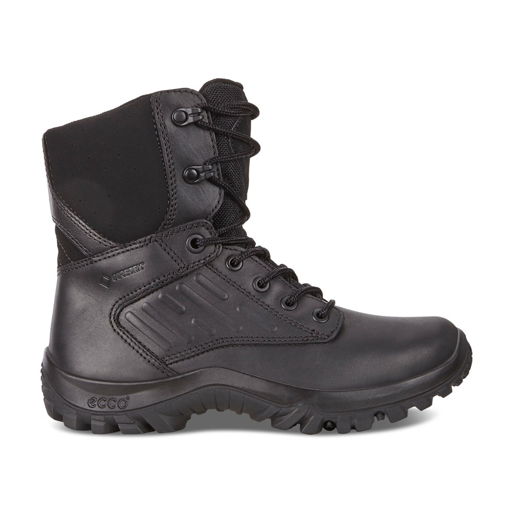 ECCO Mens Boots Black - Professional Outdoor Mid-Cut - HDA-367850